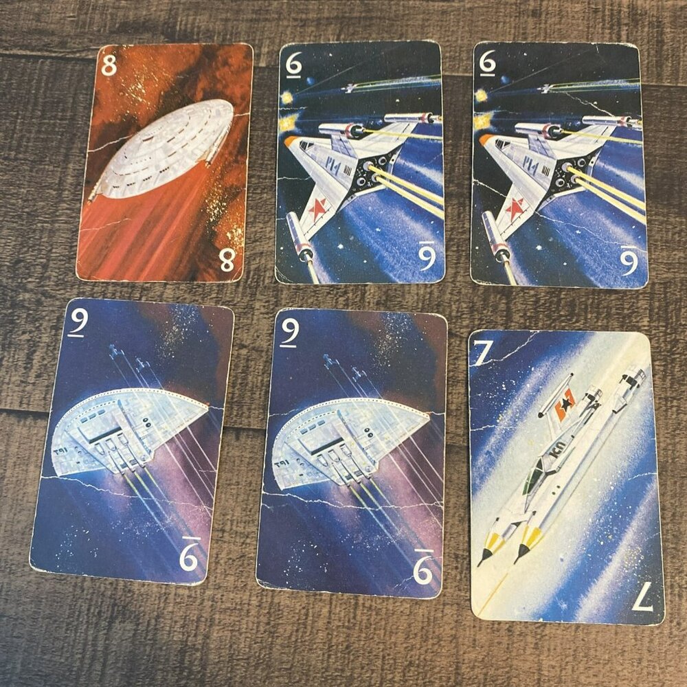 Vintage Space Rockets Card‎ Game 1983 Complete In Rough Condition - Picture 10 of 16